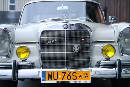 Firma na wesele: Mercedes  W111 Skrzydlak.